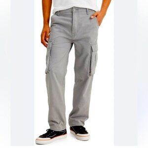 LEVIS MEN CARGO COTTON PANTS IN GRAY IN SIZE W34